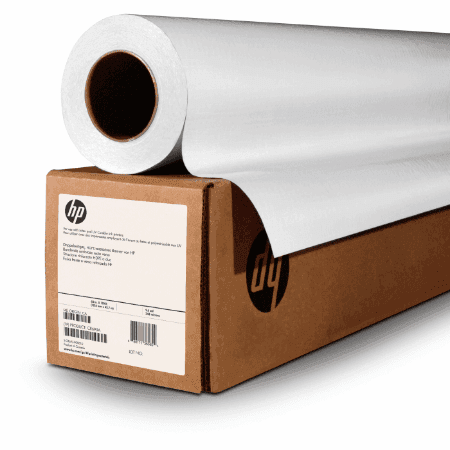 HP Coated Paper 114 microns (4.5 mil) ? 90 g/m? (24 lbs) ? 42 in x 150 ft – – HP Paper Rolls – BMG