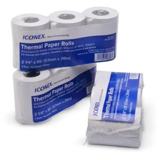 9078-0076 Iconex 2.25" X 85' BPA FREE THERMAL 3PK, 24/CASE – – Paper – Iconex