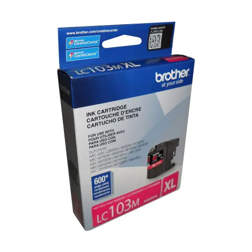 Brother LC103MS Innobella Magenta Ink Cartridge, High Yield (XL Series) - Vonex