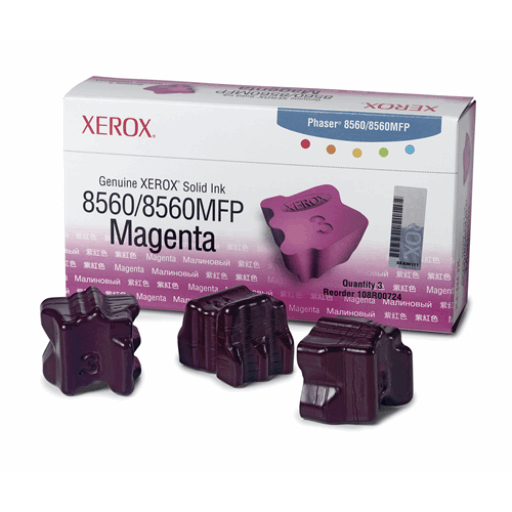 Light Gray 108R00724 Genuine Xerox Solid Ink Magenta, Phaser 8560/8560MFP (3 Sticks)