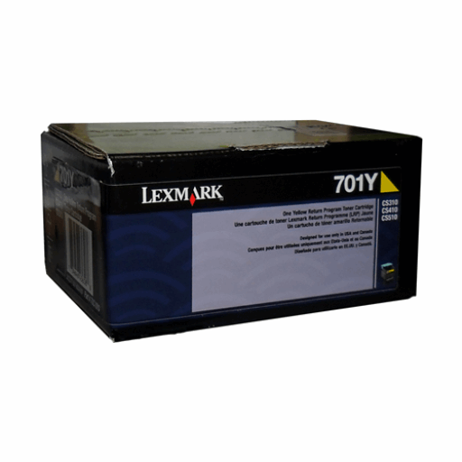 Black Lexmark CS/CX310,410,510 Yellow Return Program 1K Toner Cartridge