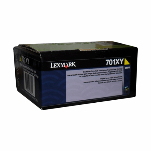 Black Lexmark CS/CX510 Yellow Return Programme 4K Toner Cartridge Part no.: 70C1XY0