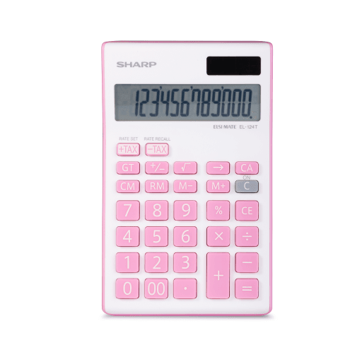 SHARP EL124TPK Twin Power 12-digit Display – – Calculators – SHARP Canada