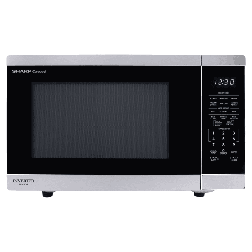 SHARP SMC1464KSC Carousel? Countertop Microwave Oven with Inverter Technology 1.4 cu. ft. 1100W Stainless Steel – – Microwaves – SHARP Canada