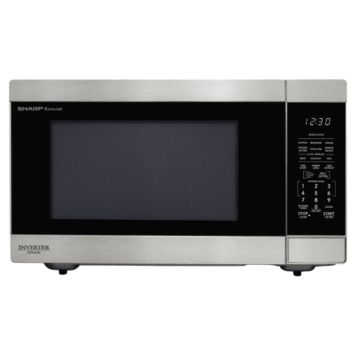 SHARP SMC2264KSC Carousel? XL Countertop Microwave Oven with Inverter Technology 2.2 cu. ft. 1200W Stainless Steel – – Microwaves – SHARP Canada