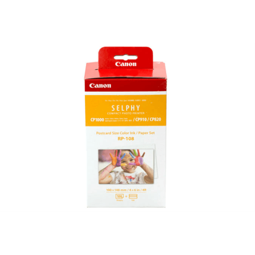 Canon Selphy Colour Ink and Paper Set RP-108 – – Compact Printers, Paper & Accessories – Canon