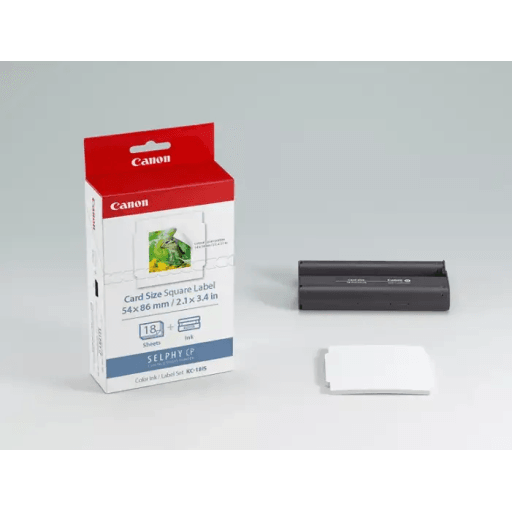 Canon Colour Ink & Paper Set KC-18IS (Card Size) Square Label – – Compact Printers, Paper & Accessories – Canon