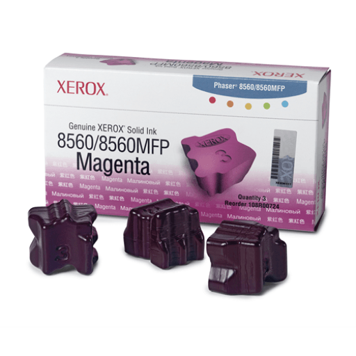 108R00724 Genuine Xerox Solid Ink Magenta, Phaser 8560/8560MFP (3 Sticks) – – Solid Ink – Xerox