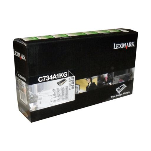 Lexmark C/X734,736,X738 Black Return Program 8K Toner Cartridge – – Non Moving – Lexmark