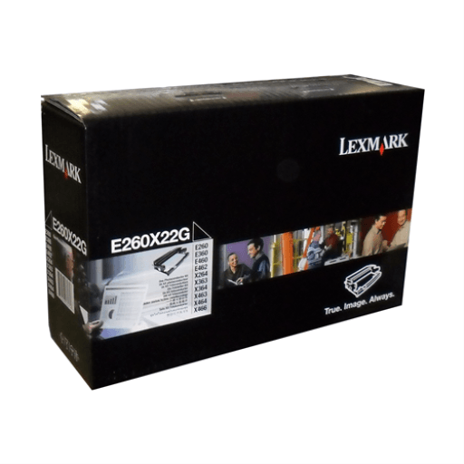 Lexmark E/X26x, 36x, 46x 30K Photoconductor Part no.: E260X22G – – Non Moving – Lexmark
