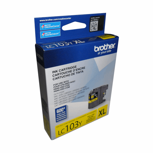 Brother LC103YS Innobella Yellow Ink Cartridge, High Yield (XL Series) Brother