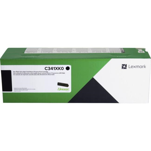 C341XK0 Lexmark C/MC3426 Black Return Program 4.5K Print Cartridge – – Toners – Lexmark