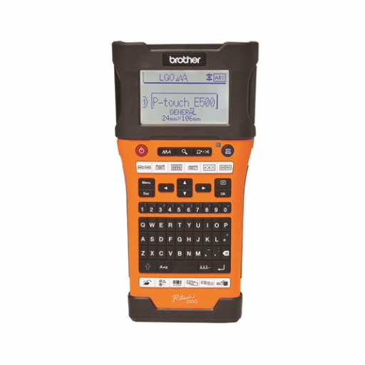 Brother PT-E500VP Advanced Industrial Handheld Labeller with Computer Connectivity (USB) – – PTouch – Brother