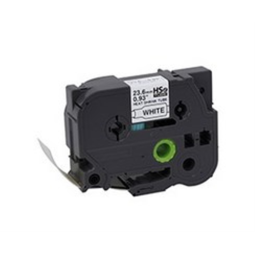 Brother HSE251 Black on White Heat Shrink Tube Label 23.6 mm x 1.5 m – – PTouch – Brother