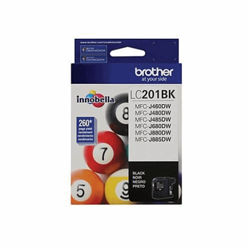 Brother LC201BKS Innobella Black Ink Cartridge, Standard Yield – – Inkjets – Brother