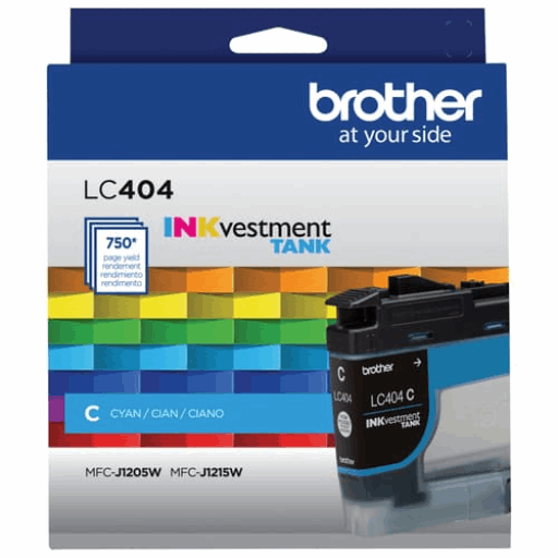 Brother Genuine LC404CS Standard-Yield Cyan Ink Cartridge – – Inkjets – Brother