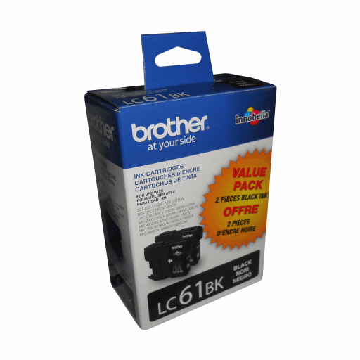 Brother LC612PKS 2-Pack of Innobella Black Ink Cartridges, Standard Yield – – Inkjets – Brother