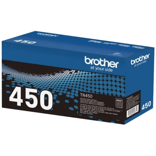 Brother TN450 Black Toner Cartridge, High Yield – – Laser – Brother