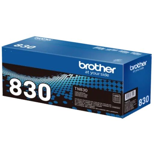 Brother TN830 Genuine Standard Yield Black Toner Cartridge – – Laser – Brother