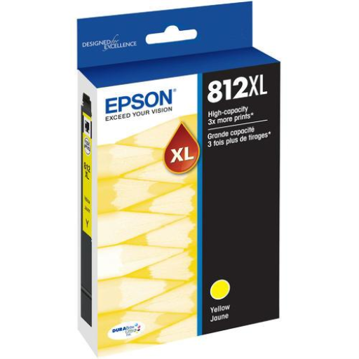 T812XL420-S Epson EPSON T812 High Capacity Yellow Ink Cartri – – Inkjets – Epson