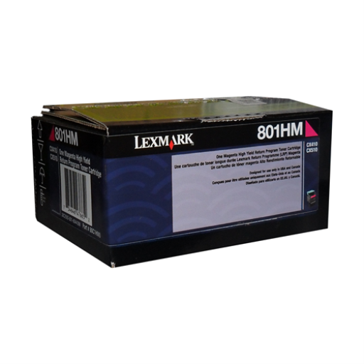 80C1HM0 Lexmark CX410,510 Magenta Return Program 3K Toner Cartridge – – Toners – Lexmark