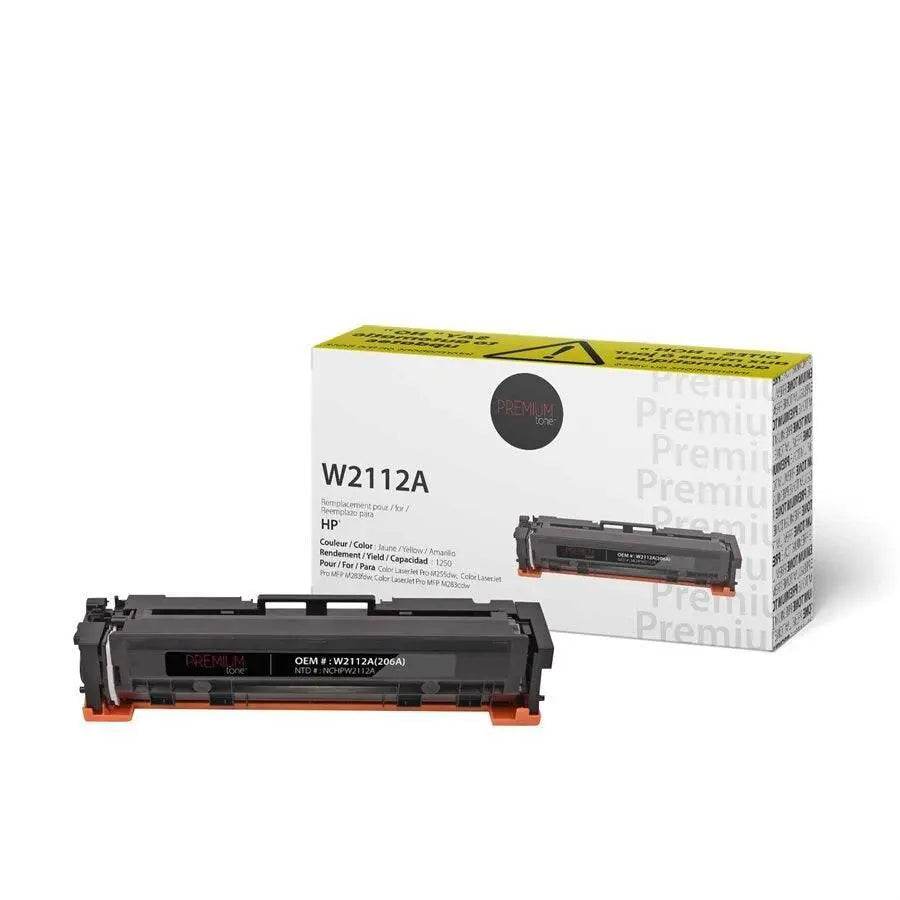HP 206A W2112A Compatible Premium Tone YRTS Yellow 1250 page – – – Vonex