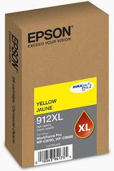 T912XL420 Epson T912 High Capacity Yellow Original Ink Cartridge – – Inkjets – Epson