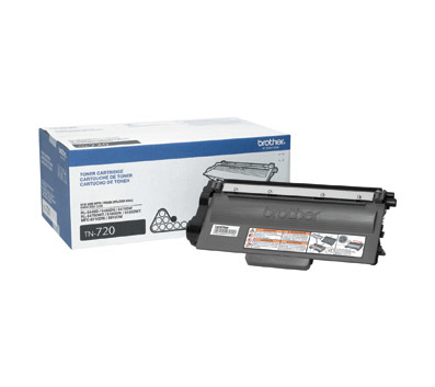 Brother TN720 Black Toner Cartridge, Standard Yield - Vonex