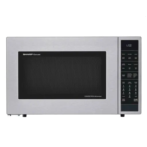 SHARP SMC1585KS Carousel? Countertop Convection Microwave Oven 1.5 cu. ft. 900W Stainless Steel - Vonex