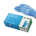 Steel Blue Nitrile Gloves Powder Free 4mil Sky Blue Medical - Large (box of 100)