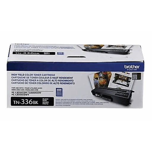 Dark Slate Gray Brother TN336BK Black Toner Cartridge, High Yield