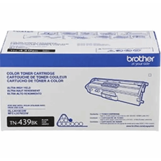 Light Gray Brother TN439BK Black Toner Cartridge, Ultra High Yield