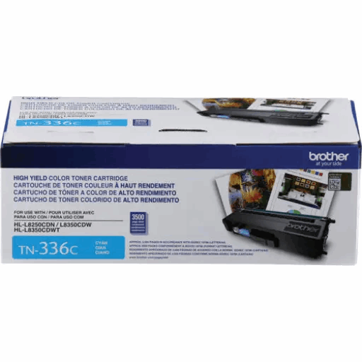 Gray Brother TN336C Cyan Toner Cartridge, High Yield