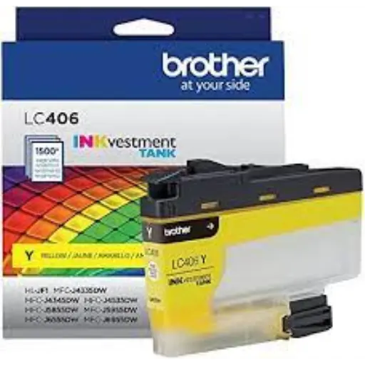 Brother Genuine LC406XLYS High-Yield Yellow Ink Cartridge - Vonex