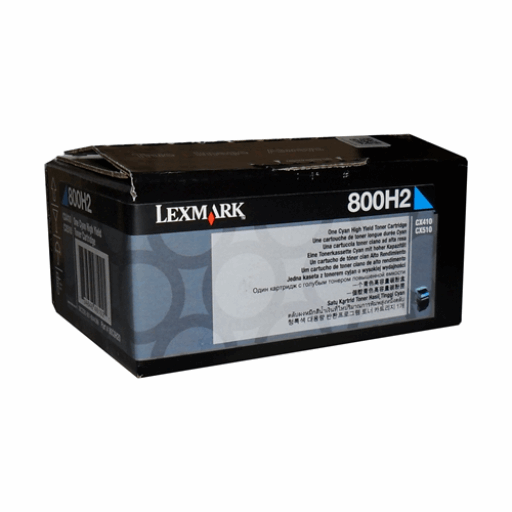 Gray Lexmark CX410,510 Cyan 3K Toner Cartridge