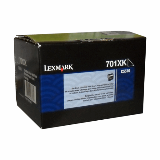 Black Lexmark CS/CX510 Black Return Programme 8K Toner Cartridge Part no.: 70C1XK0