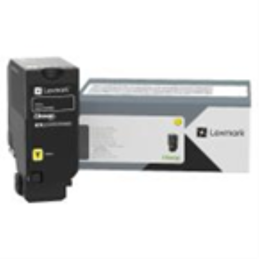 Light Gray Lexmark CX735 Yellow 16.2K Toner Cartridge Part no.: 81C0X40
