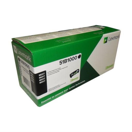 Lexmark MS/MX317, 417, 517, 617 Return Programme 2.5K Toner Cartridge Part no.: 51B1000 - Vonex