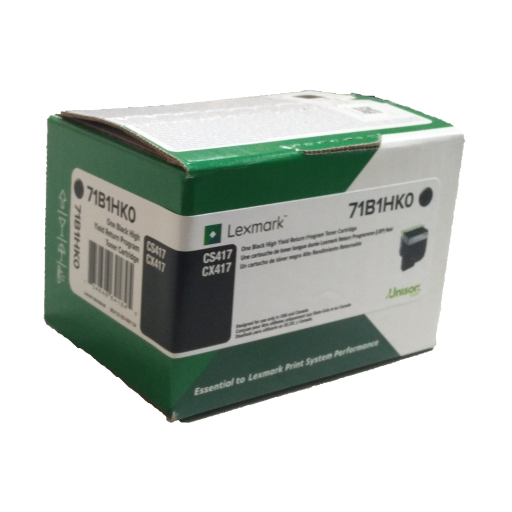 Lexmark CS/CX517 Black Return Programme 8K Toner Cartridge Part no.: 71B1XK0 - Vonex
