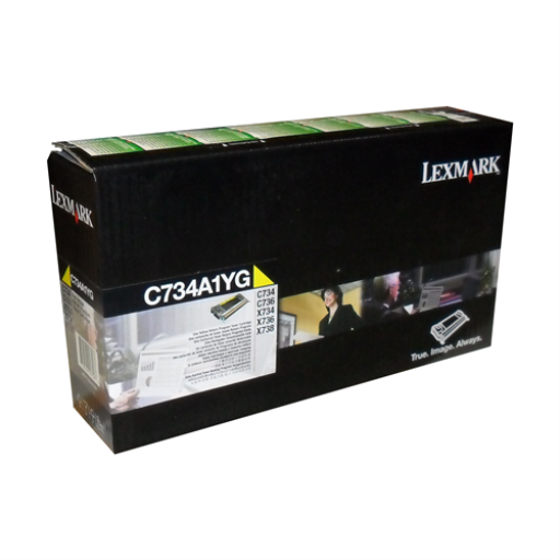 Lexmark C/X734,746,X738 Yellow Return Program 6K Toner Cartridge - Vonex