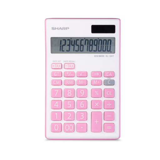 SHARP EL124TPK Twin Power 12-digit Display - Vonex