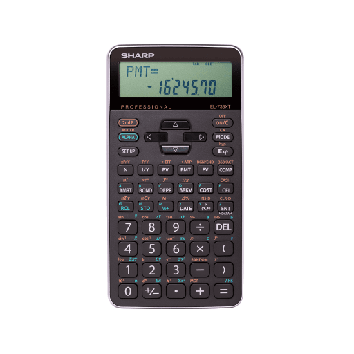 SHARP EL738XT 10-Digit Financial Calculator – – Calculators – SHARP Canada