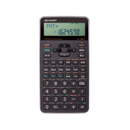 SHARP EL738XT 10-Digit Financial Calculator - Vonex