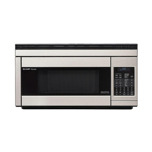 SHARP R1874TY Carousel? Over-the-Range Microwave Oven 1.1 cu. ft. 850W Stainless Steel - Vonex