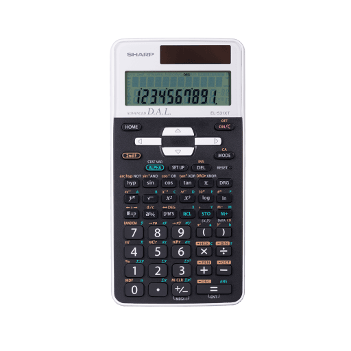 SHARP EL531XTWH 273 Function 10-Digit Scientific Calculator – – Calculators – SHARP Canada