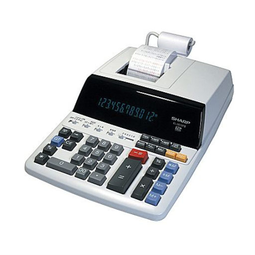 SHARP EL2615PIII FLUORESCENT 12-DIGIT 2-COLOR PRINTING CALCULATOR - Vonex