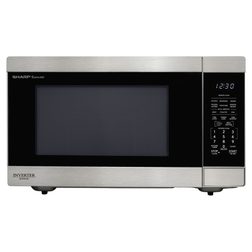 SHARP SMC2264KSC Carousel? XL Countertop Microwave Oven with Inverter Technology 2.2 cu. ft. 1200W Stainless Steel - Vonex