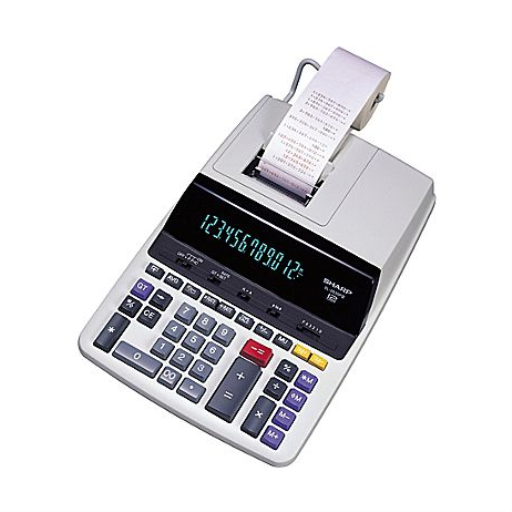 SHARP EL2630PIII COMMERCIAL 12-DIGIT 2-COLOUR PRINTING CALCULATOR - Vonex