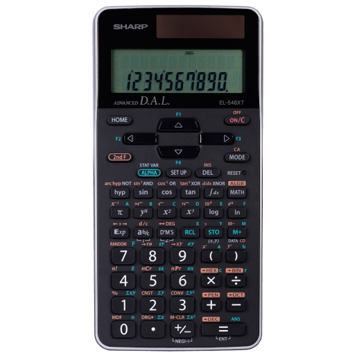 SHARP EL546XTBSL 469 FUNCTION, 10X2 LINE, SCIENTIFIC CALCULATOR - Vonex