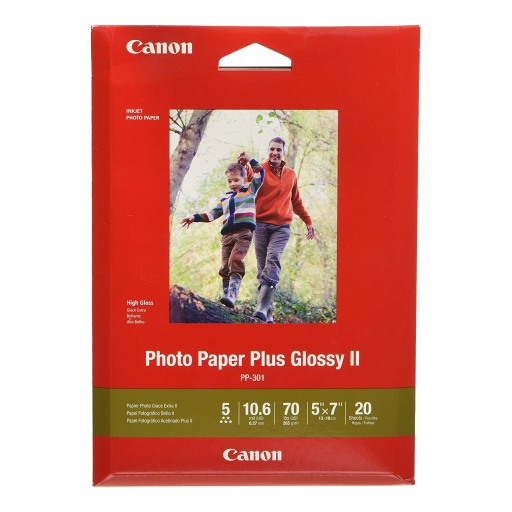 PP-301 5" x 7" Photo Paper Plus Glossy (20 sheets/pkg) – – Papers – Canon